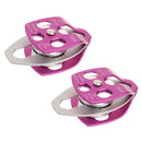 2 Pieces Aluminum Rope Pulley Ball Bearings Sheave 32KN Breaking Load Rock Climbing Arborist Rescue Abseiling Gear