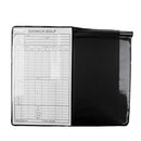 PU Golf Scorecard Holder with Scorecard and Pencil Score Notebook Tracking Score Booklet Golf Stats