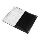 PU Golf Scorecard Holder with Scorecard and Pencil Score Notebook Tracking Score Booklet Golf Stats
