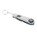 6 in 1 Stainless Steel Multi Golf Divot/Cleat/Cleaner/Marker Tool with Key Ring Golf Accessory