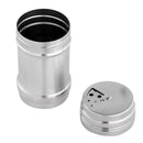 Magicdeal Outdoor Hiking Camping Kitchen Utensils Salt Pepper Shaker Stainless Steel Condiment Dispenser Silver M