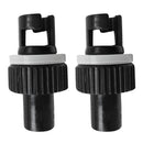 2Pcs Nylon Inflatable Boat Kayak Foot Air Pump Hose Valve Adapter Rowing Accessories Black
