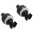 2Pcs Nylon Inflatable Boat Kayak Foot Air Pump Hose Valve Adapter Rowing Accessories Black