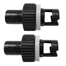 2Pcs Nylon Inflatable Boat Kayak Foot Air Pump Hose Valve Adapter Rowing Accessories Black
