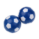 6 Pack 36mm Table Soccer Foosballs Replacement Mini Soccer Balls for Tabletop Game, Blue + White