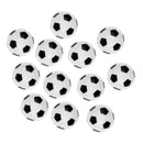 12 Pieces 36mm Soccer Table Foosball Balls Footballs Replacement Balls Table Game Accessories, Black/White