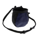 Navy Blue Climbing Chalk Powder Bag with Adjustable Waist Belt & Drawstring Closure for Climber Climbing Bouldering Gymnastics Lifting