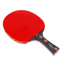 Durable Table Tennis Paddle Ping-Pong Bat Rackets Case Ball Set Long Handle Shake Hands Grips