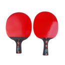 Durable Table Tennis Paddle Ping-Pong Bat Rackets Case Ball Set Long Handle Shake Hands Grips