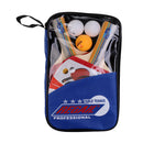 2 Players Table Tennis Ping Pong Complete Set- 2 Pieces Shake Hands Grips Bats Paddles Rackets & 3 Pieces Balls & 1 Piece Carry Cover Bag