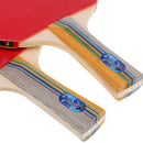 2 Players Table Tennis Ping Pong Complete Set- 2 Pieces Shake Hands Grips Bats Paddles Rackets & 3 Pieces Balls & 1 Piece Carry Cover Bag