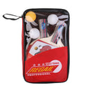 Table Tennis Game Set for 2 Players Ping Pong Short Handle Penhold Pimples in Bats Paddles Rackets + 3 Pieces Balls + 1 Piece Storing Cover Bag