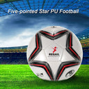 Durable Five-point Star PU Football Soccer Ball for Beginners Teenagers Adults Game Match Training