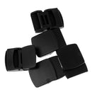 5 Piece Black Plastic Replacement Buckles Molle Belt Ending Clip Connect Buckle for 25mm Webbing Strap