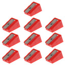 10 Pieces Red Billiards Pool Snooker Cue Tip Sharpener Shaper Corrector Maintenance Tool