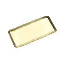 Vintage Solid Brass Rectangle Serving Tray / Plate / Platter for Jewelry Makeup Accessory