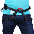 Premium Rock Climbing Half Body Harness Safety Seat Sitting Bust Belt for Outdoor Sports Mountaineering Downhill Tree Arborist Rappelling Rescue Gear Equipment