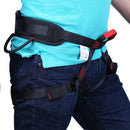 Premium Rock Climbing Half Body Harness Safety Seat Sitting Bust Belt for Outdoor Sports Mountaineering Downhill Tree Arborist Rappelling Rescue Gear Equipment