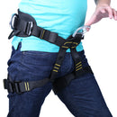 Professional Rock Climbing Harness Safety Seat Sitting Bust Belt Mountaineering Rappelling Rescue Fall Arrest Protection Equipment with Gear Loops