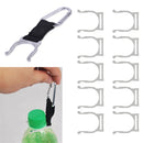 10 Pieces Aluminum Alloy Drink Water Bottle Buckles Quick Clips Holder Accessories Outdoor Camping Hiking Travel