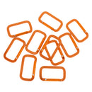 10 Pieces Rectangle Shape Snap Locking Carabiner Key Hook Climbing Camping Hiking Backpack Outdoor Equipment