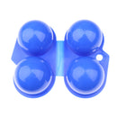 Portable Folding 2 Eggs Case Containing Box Bin Carrier Holder For Outdoor Camping Picnic Random Color