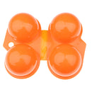 Portable Folding 2 Eggs Case Containing Box Bin Carrier Holder For Outdoor Camping Picnic Random Color