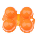Portable Folding 2 Eggs Case Containing Box Bin Carrier Holder For Outdoor Camping Picnic Random Color