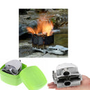 Aluminum Alloy Folding Portable Wood Burning Stove Furnace USB Fan Outdoor Cooking Camping Cookware Backpacking Survival Tool