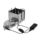 Aluminum Alloy Folding Portable Wood Burning Stove Furnace USB Fan Outdoor Cooking Camping Cookware Backpacking Survival Tool