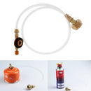 Outdoor Gas Propane Tank Refill Adapter Flat Cylinder Adaptor Coupler Inflatable Valve - Camping Stove Burner Picnic BBQ Kit