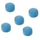 5 Pieces / Set 10mm Blue Diamond Leather Glue-on Snooker Pool Billiard Cue Tips