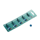 5 Pieces / Set 10mm Blue Diamond Leather Glue-on Snooker Pool Billiard Cue Tips