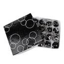 16 Pieces Eight (8) Ball Key Chains / Billiards Pool Key Chain 25mm Black