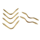6 Pieces Solid Brass Pool Snooker Billiard Table Pocket Brackets Arrow Head