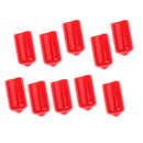 10 Pieces Snooker Billiard Cue Tip Rubber Protector Red