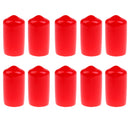 10 Pieces Snooker Billiard Cue Tip Rubber Protector Red
