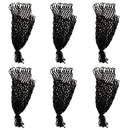 6 Pieces Pool Snooker Table Billiards Net Mesh Pocket Bag Replacement Sets Black