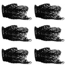 6 Pieces Pool Snooker Table Billiards Ring Net Mesh Pocket Bag Replacement Sets Black