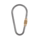 10 Pieces Mini Titanium Alloy Carabiner D-ring Locking Keychain Key Ring