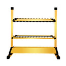 Portable Lightweight Aluminum Alloy 24 Fishing Rod Rack Holder Vertical Stand for Angler Boat Yacht