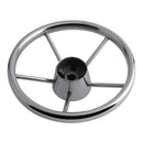 Marine Pontoon Boat Yacht 5 Spoke 13-1/2'' Steering Wheel - Durable Corrosion Resistance