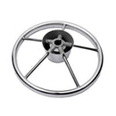 Marine Pontoon Boat Yacht 5 Spoke 13-1/2'' Steering Wheel - Durable Corrosion Resistance