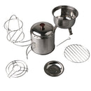 Multi-functional Solidified Alcohol Wood Stove Pot Cooker for Outdoor Camping Picnic Backpacking BBQ with with Mesh Bag