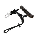 Spiral Coiled Quick Release Buckle Scuba Diving Dive Lanyard with Stainless Steel Snap Clip Attachment for Camera