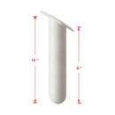4 Pieces White Color Fishing Rod Holders Flush Mount For Marine Boat Kayak Yacht
