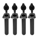 4 Pieces Plastic Flush Mount Fishing Rod Holder Gasket Kayak Canoe Tackle