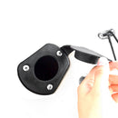 1 Pair Black Plastic 30 Degree Fishing Rod Holder with Cap Cover - Kayak Canoe Side Flush Mount 1.5" Diameter + Screws