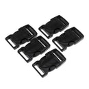 5 Pieces 25mm Quick Side Release Buckles Belt Connecting 1-inch Webbing Straps Paracord