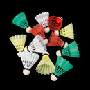 12 Pieces Colorful Plastic Badminton Shuttlecocks Balls Sport Training Game